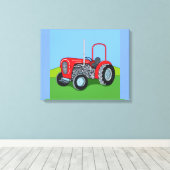 Herbert the Tractor Canvas Afdruk (Insitu (Houten vloer))