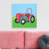 Herbert the Tractor Canvas Afdruk (Insitu (Woonkamer))