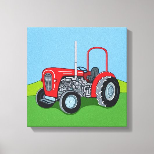 Herbert the Tractor Canvas Afdruk (Voorkant)