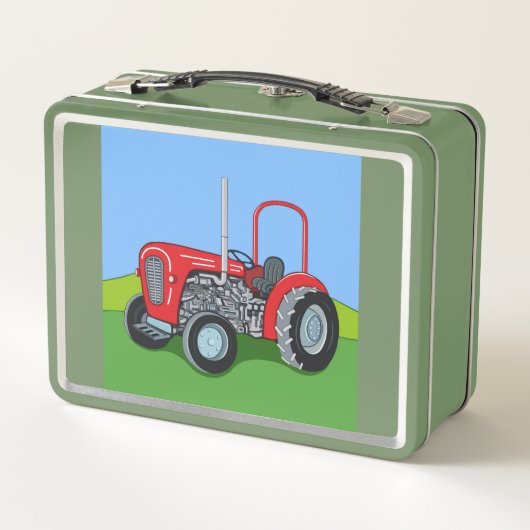 Herbert the Tractor Metal Lunch Box (Achterkant)