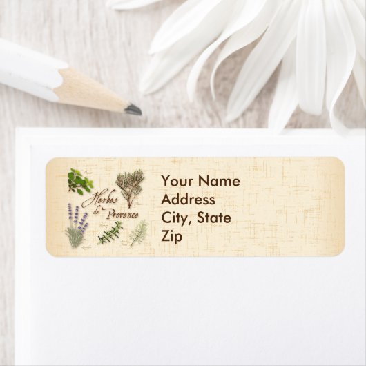 Herbes de Provence-Adresetiketten Etiket (Insitu)