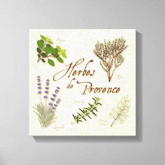 Herbes de Provence Canvas Art (Voorkant)