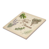Herbes de Provence Ceramic Tile Tegeltje (Zijkant)