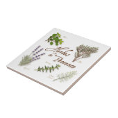 Herbes de Provence Ceramic Tile Tegeltje (Zijkant)