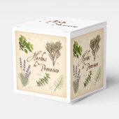 Herbes de Provence Favor Box Bedankdoosjes (Voorkant Zijde)
