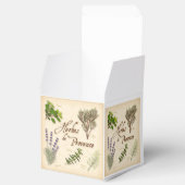 Herbes de Provence Favor Box Bedankdoosjes (Geopend)