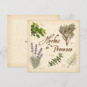 Herbes de Provence Flat Card (Voorkant / Achterkant)