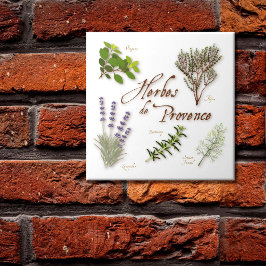 Herbes de Provence Keramische Tegel Tegeltje