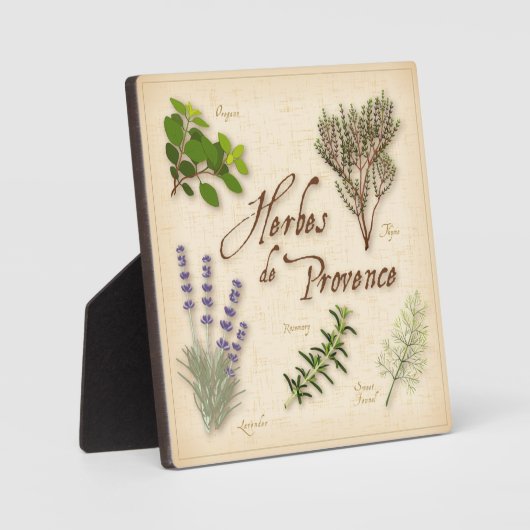 Herbes de Provence Plaque Fotoplaat (Voorkant)