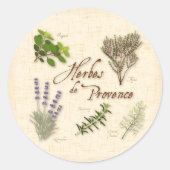 Herbes de Provence Round Sticker (Voorkant)