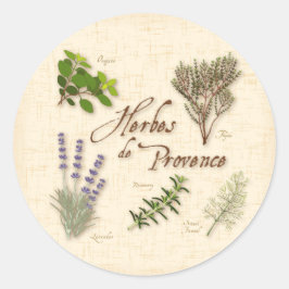 Herbes de Provence Round Sticker
