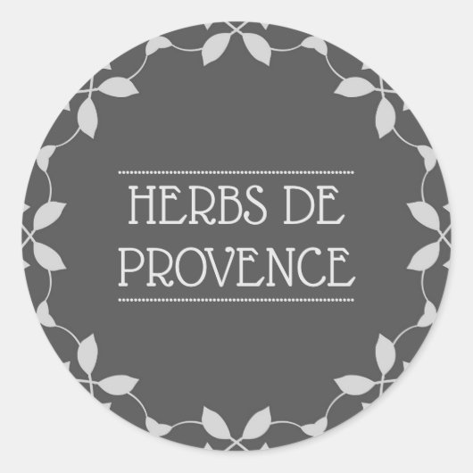 Herbes de Provence Spice Jar Label (Voorkant)