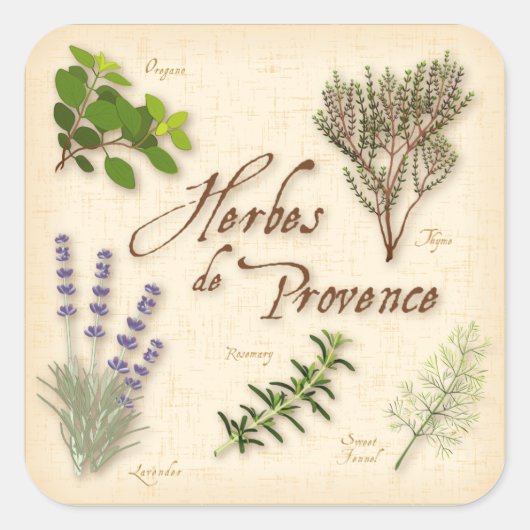 Herbes de Provence Stickers (Voorkant)