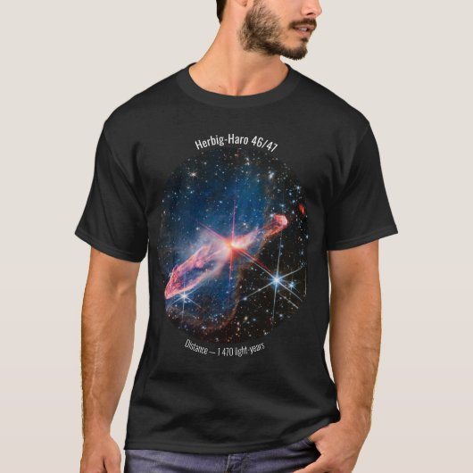 Herbig-Haro 46/47 James Webb Space Telescope Afbee T-shirt (Voorkant)
