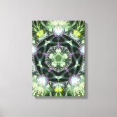 Herbilicieuze geometrie Fractal Mandala gevlekt ka Canvas Afdruk (Voorkant)