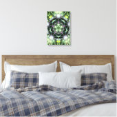 Herbilicieuze geometrie Fractal Mandala gevlekt ka Canvas Afdruk (Insitu (Slaapkamer))