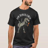 Herbivoor Dinosaurus Vegan Vegetarisch Anti Vlees  T-shirt (Voorkant)