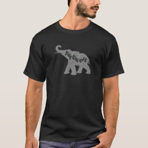 Herbivoor Olifant Vegan Love Eet Veg Geïnspireerd  T-shirt