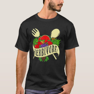 Herbivoor Vegan Veganisme Kleding T-shirt