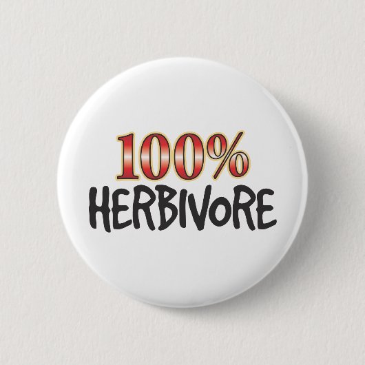 Herbivore 100 % ronde button 5,7 cm (Voorkant)