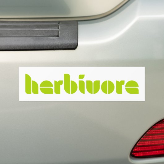 Herbivore Bumpersticker (Op auto)