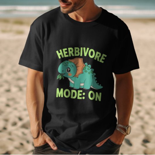 Herbivore Mode: ON Vegan Dino T-shirt