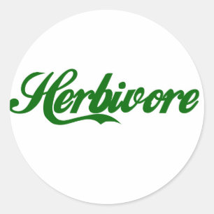 Herbivore Ronde Sticker