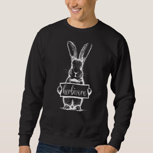 Herbivore Statement Vegetarian Vegan Animal Rights Trui (Voorkant)