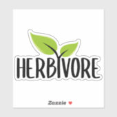 Herbivore, Vegan Sticker (Vel)