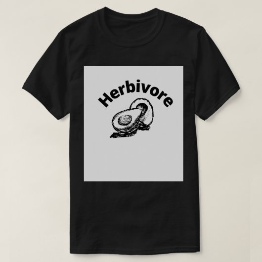 Herbivoren avocado t-shirt (Design voorkant)