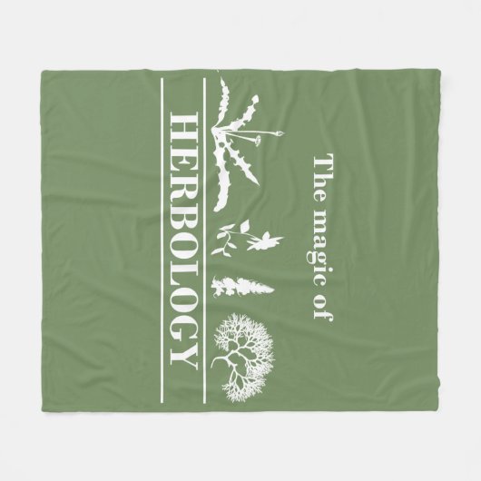 herbologie fleece deken (Voorkant (Horizontaal))