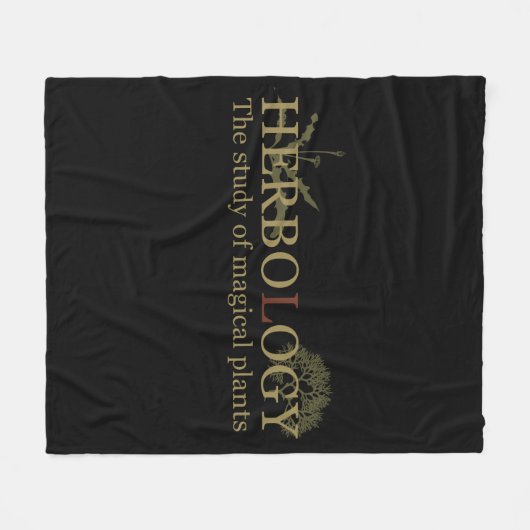 herbologie fleece deken (Voorkant (Horizontaal))