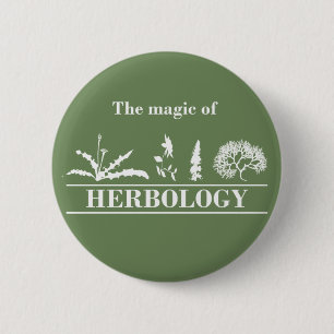 herbologie ronde button 5,7 cm