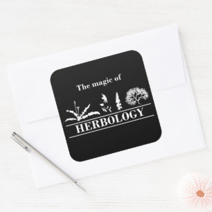 herbologie vierkante sticker