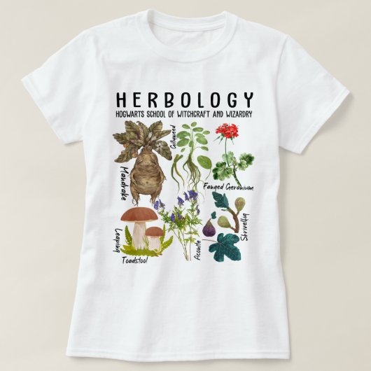 Herbology Sweatshirt, Herbology Planten Tshirt (Design voorkant)