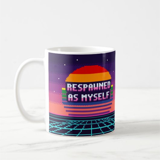 Herboren Als Mijzelf Pride Pixel Mok (Links)