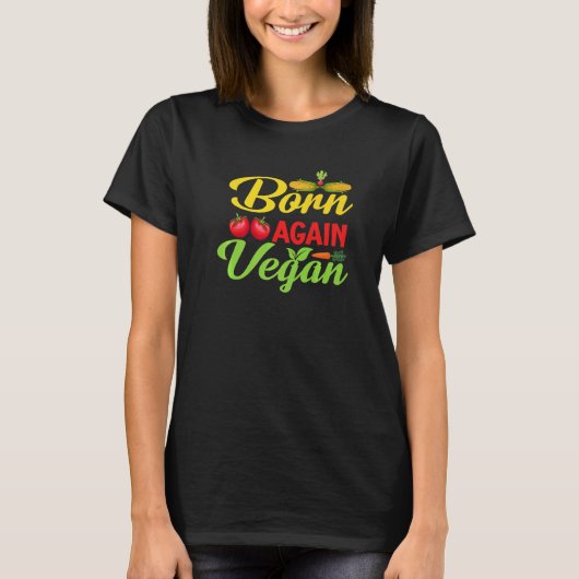 Herboren Veganist T-shirt (Voorkant)