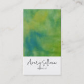 Herboristen Groene Waterverf Visitekaartje (Voorkant)