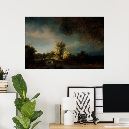 Herbrandt Kunst schilderend landschap Poster (Thuiskantoor)