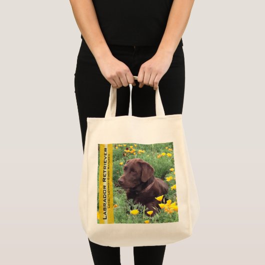 Herbruikbaar chocoladelaboratorium in California P Tote Bag (Voorkant (product))
