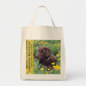 Herbruikbaar chocoladelaboratorium in California P Tote Bag (Voorkant)