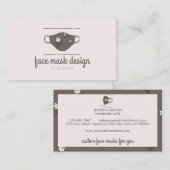 Herbruikbaar gezichtsmasker Boutique Visitekaartje (Voorkant / Achterkant)