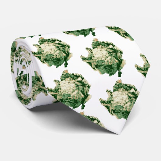 Herbruikbaar patroon bloemkool stropdas (Opgerold)