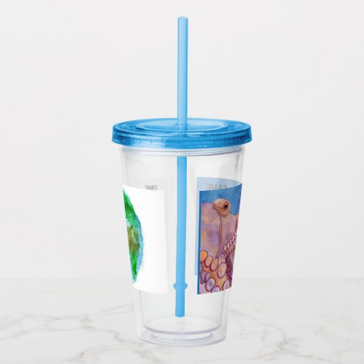 Herbruikbare beker en riem besparen onze oceaanoct (Rechts)