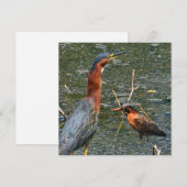 Herbruikbare Boodschappentas Groen Reiger Save The Date (Voorkant / Achterkant)
