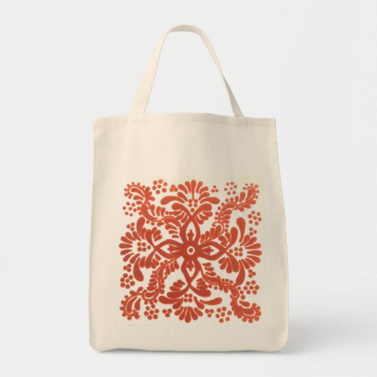 Herbruikbare boodschappentas met talavera-tegels tote bag (Voorkant)