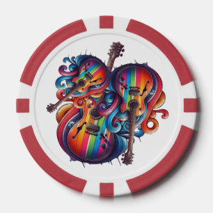 Herbruikbare boodschappentas poker chips