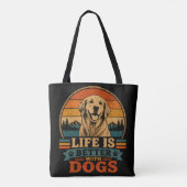 Herbruikbare Boodschappentas Retriever Tote Bag (Achterkant)