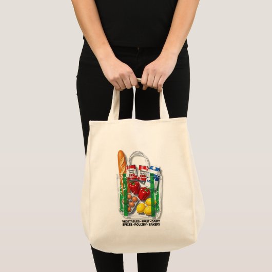 Herbruikbare Boodschappentas Tote Bag (Voorkant (product))