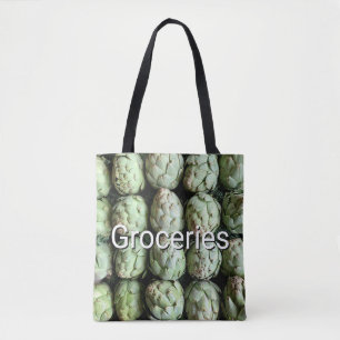 Herbruikbare boodschappentas voor artisjokken tote bag